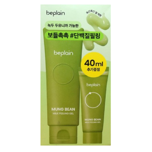 비플레인 녹두 밀크 필링 젤 120ml+40ml 기획, 1개, 단품