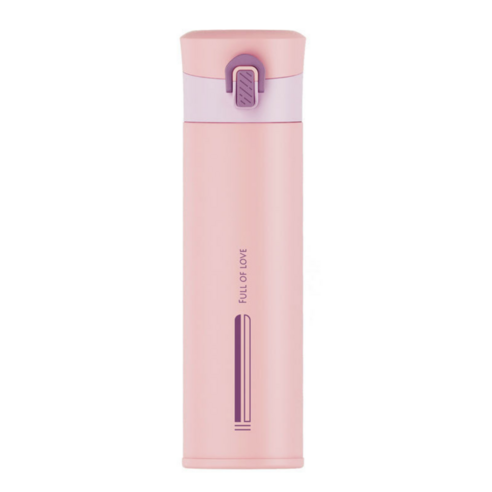 보보룸 원터치 텀블러 330ML, 핑크
