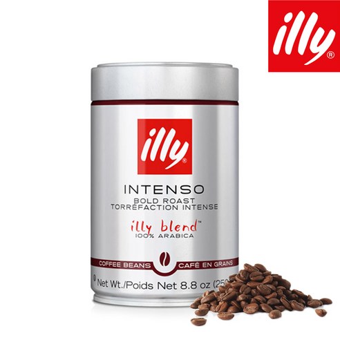 illy 일리커피 250g 원두(홀빈) 분쇄 중 11종선택, 일리250g 다크(인텐소) 원두커피 홀빈, 5개