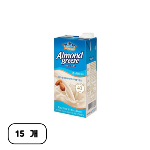 블루다이아몬드 아몬드 브리즈 언스위트, 950ml, 15개