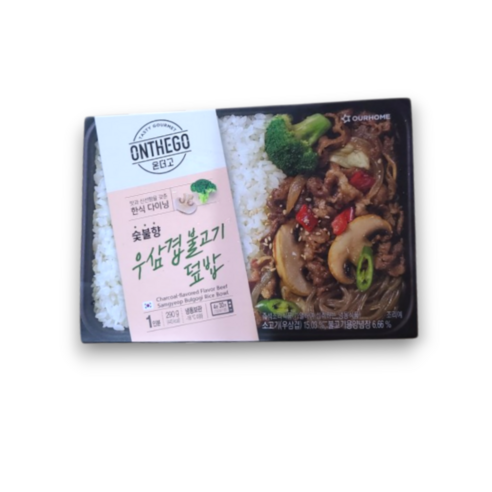 아워홈 온더고 우삼겹 불고기덮밥 - 도시락 | 쿠팡
