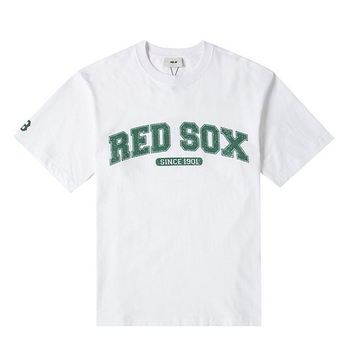 MLB 남녀공용 보스턴 레드삭스 트렌드 반소매 티셔츠 3ATSV0633-43WHS
