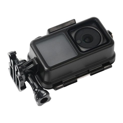 DJI Action 2 부품용 60M 방수 하우징 케이스 쉘 보호 마운트, {"사이즈":"11x6x3.5cm"}, {"색상":"검은 색"}, {"수건소재":"플라스틱"}