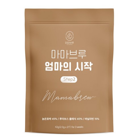 [마마브루] 엄마의시작 step2, 바닐라 루이보스 호박차, 1개, 42g