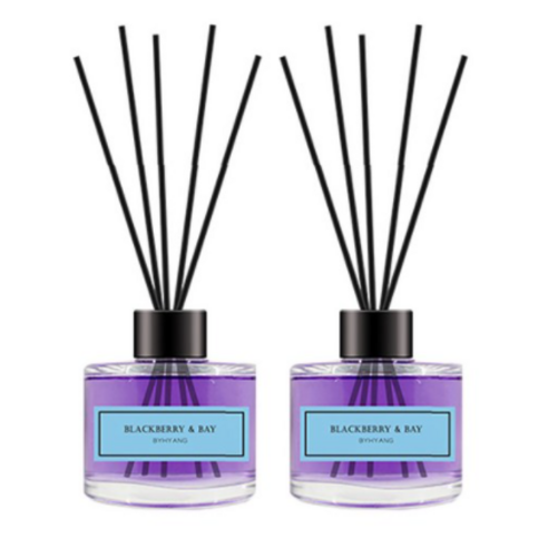 바이향 홈 디퓨저 120ml x 2p, 블랙베리앤베이, 2개