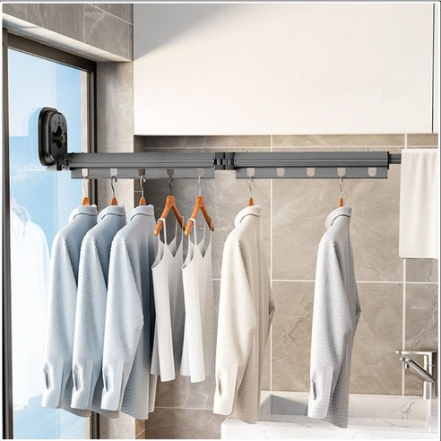 좁은 공간, 빨래 고민은 이제 그만! Bornoon 벽걸이 건조대로 해결하세요.