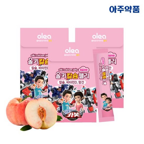 카봇 칼슘젤리 복숭아맛 15p, 300g, 1개