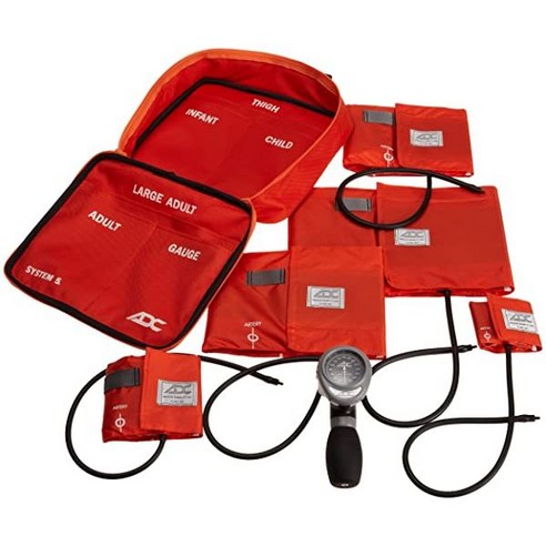 손목혈압계 ADC Diagnostix System 5 (740-OR) 5-Cuff EMT Kit Professional Palm Aneroid Sphygmomanometer