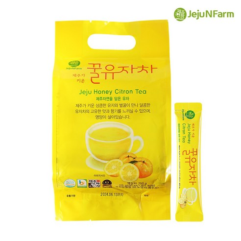 제주도요가원데이 제주엔팜 제주자연 꿀 유자차 스틱, 25g, 30개입, 1개 Best Top5