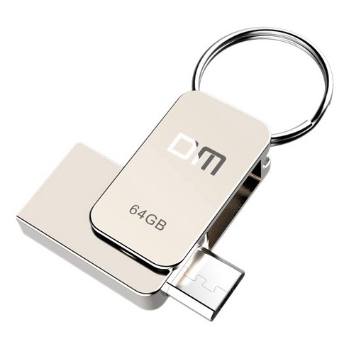 노 브랜드 64GB DM PD020 USB 플래시 드라이브 U 디스크 키 체인 회전 디스크 용 휴대전화 및 컴퓨터, 65536MB