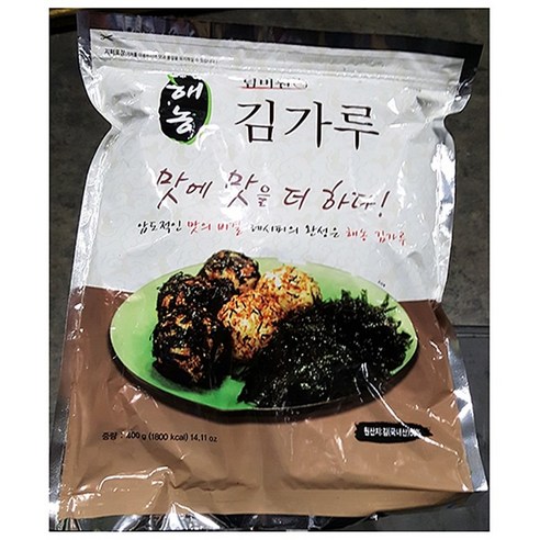 대용량 주먹밥 김가루 400g 업소용 조미 슬라이스 채, 1개