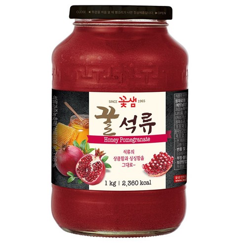 꽃샘 꿀석류차 1kg+1kg, 1kg