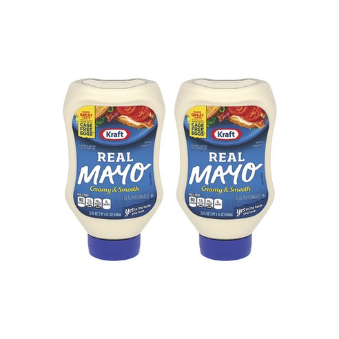 크래프트 리얼 마요네즈 크리미 & 스무스, 2개, 650ml
