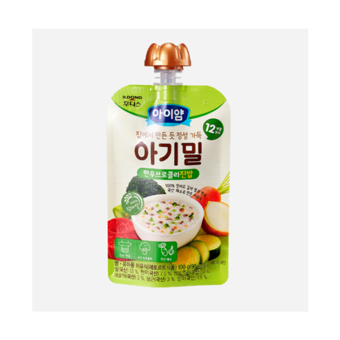 아이얌 아기밀 진밥, 한우브로콜리, 100g, 20개