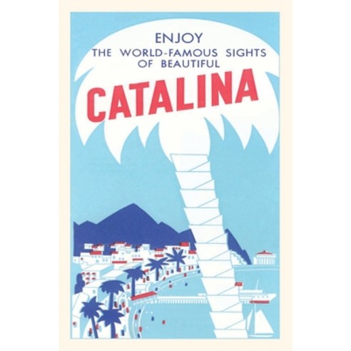 (영문도서) The Vintage Journal Catalina Island with Giant Palm Tree Paperback, Found Image Press