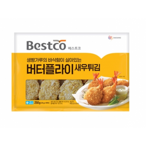 베스트코 버터플라이 새우튀김 250g, 5개