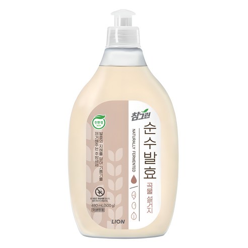 참그린 순수발효 곡물주방세제, 480ml, 1개