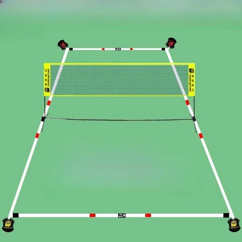 배드민턴정규네트 네트줄 지지대 족구 프레임 지주대, 6.1m그리드(표준복식)
