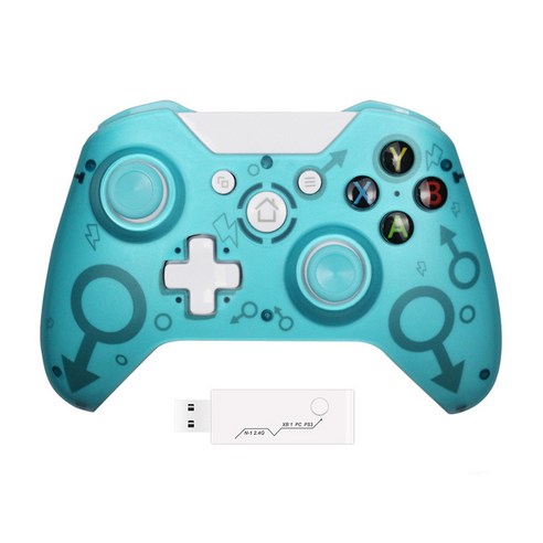 보석새 PC 무선 게임패드 XBOXONE 2.4G N1게임 패드, XBOXONE 2.4G(N1) 핸들-녹색