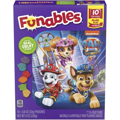 트랜스포머블루레이 Funables 퍼피 구조대 프루트 스낵, 226g, 1개 Best Top5