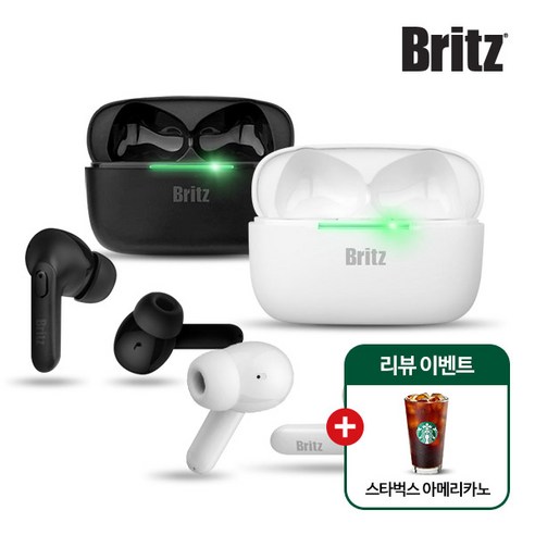 [상품평이벤트][브리츠] 액티브노이즈캔슬링 블루투스5.3 무선 이어폰 BZ-ANC9, [브리츠] BZ-ANC9_화이트