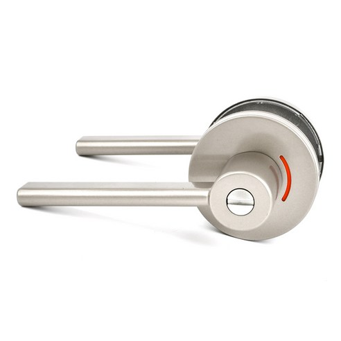 비플랜 그레이 방문 손잡이 잠금 표시 112-GR – 화장실, 욕실, 사무실용 도어락 (1개) 모티스락손잡이