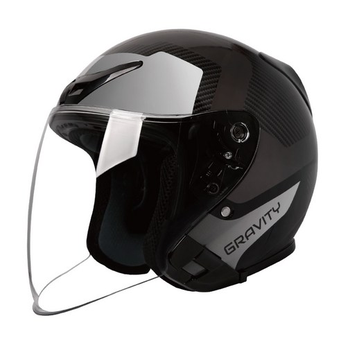 그라비티 G-7 오픈페이스 헬멧 카카오 블랙그레이 S