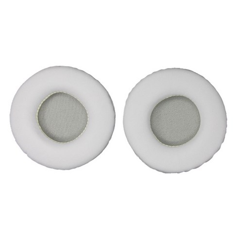 2pcs 라운드 교체 부드러운 메모리 폼 귀 패드 헤드폰 교체 편안한 귀 쿠션 커버 귀마개 흰색, 화이트, 60mm, 스폰지