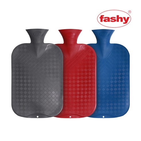 [Fashy]독일생산 파쉬 보온 물주머니/핫팩 2L_다이아몬드(커버없음), 레드, 레드