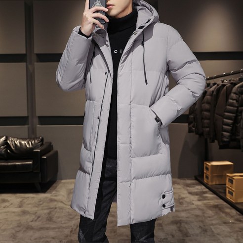 Csqhg 남성 겨울 롱 패딩 보온 자켓 2 Colors
