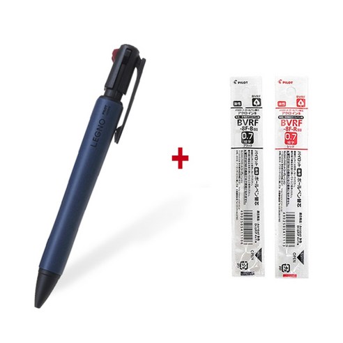 파이롯트 멀티펜 LEGNO 2+1 볼펜 리필 세트, 1개, 레그노 2+1 우드네이비1개+리필 세트