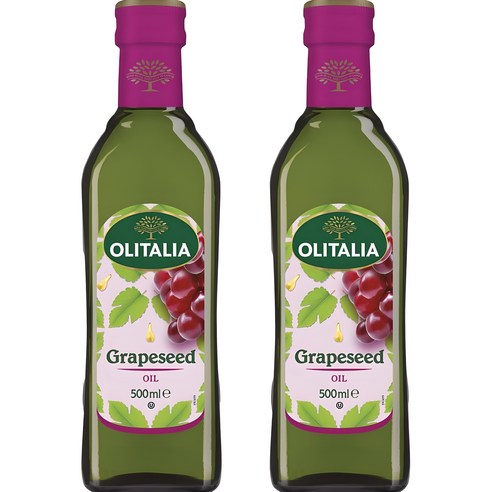 올리타리아 포도씨유, 500ml, 2개