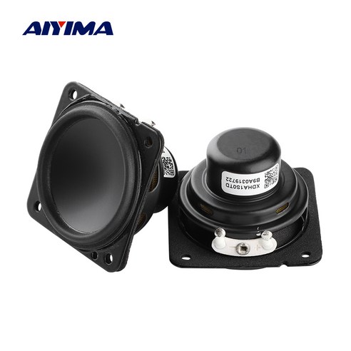 AIYIMA 2Pcs 1.5Inch 40MM 풀레인지 오디오 스피커 40mm 4옴 5W 네오디뮴 듀얼 마그네틱 대형 스트로크 저주파 홈 스피커