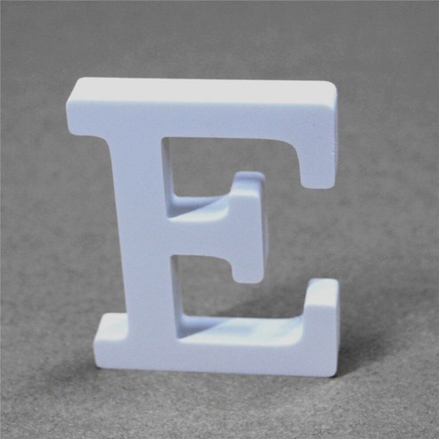 DIY 20cm 서 나무 나무 편지 흰색 알파벳 결혼식 생일 파티 홈 장식 맞춤 이름 디자인, Hight20cmThick12mm, E