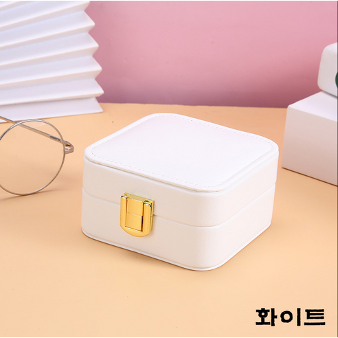치트몰 휴대용 보석 보관함 정리함 1단 (거울 포함)