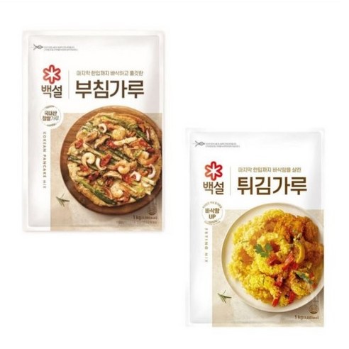 [SUNNY] 백설 부침가루+튀김가루1KG-제사음식-명절음식, 1개, 1kg