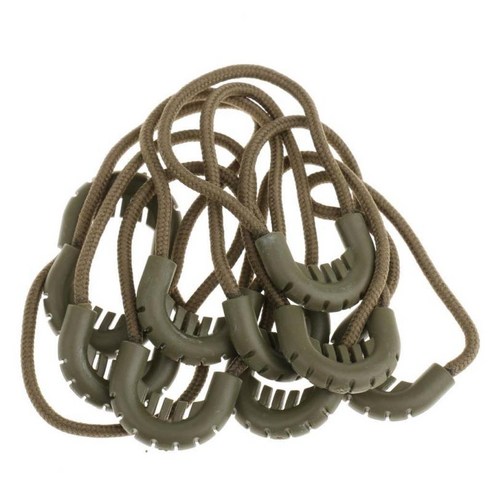 2x10x 지퍼는 의복/가방 녹색을 위한 코드 밧줄 끝 자물쇠 지퍼 슬라이더를 당깁니다, 육군 녹색, 탄성 코드 플라스틱