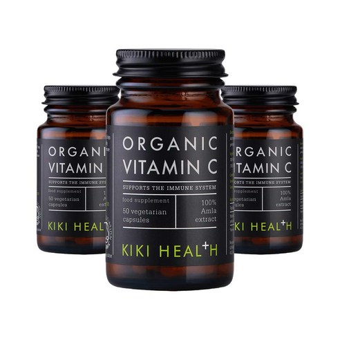 키키헬스 유기농 비타민C 50캡슐 항산화 면역 피부 활력 영국산비타민 비건 뉴트리션 kikihealth
