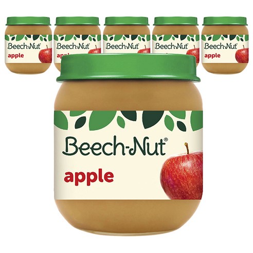 비치넛 과일 퓨레 113g, 6개, Apple (사과)