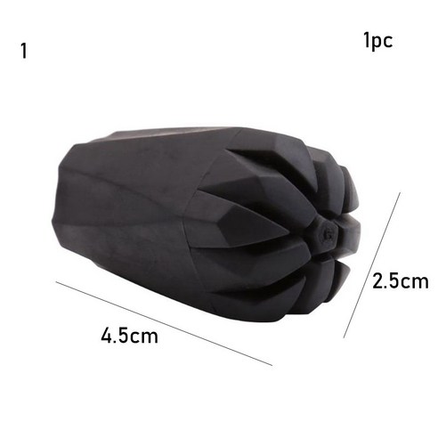 1/2pcs 새로운 블랙 노르딕 워킹 폴 트렉 폴 텔레스코픽 Alpenstock Crutch 워킹 스틱 하이킹 액세서리, 하나, -1pc Style 1