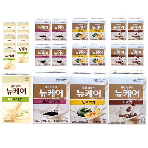 뉴케어 구수한맛 (미니10팩)+ 검은깨 (5팩)+ 단호박맛 (5팩) +커피맛 (5팩), 4가지맛 25팩, 1개