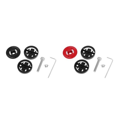 Garmin Edge 용 2Pcs 알루미늄 합금 MTB 자전거, 블랙, 레드, 설명