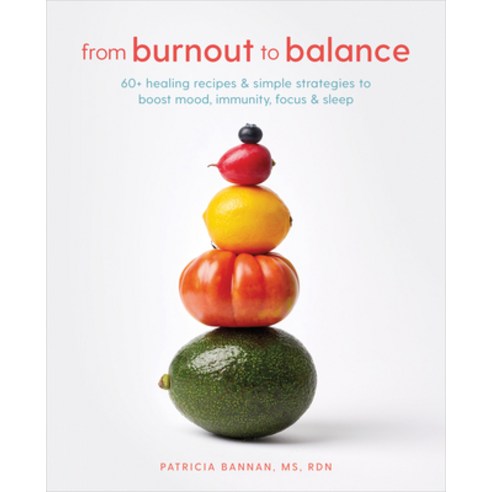 (영문도서) From Burnout to Balance: 60+ Healing Recipes and Simple Strategies to Boost Mood Immunity F... Paperback, Rodale Books, English, 9780593232422