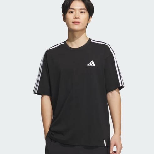 아디다스공식매장%%_의류 남여공용 에센셜+ 루즈 핏 3S 반팔 티 %%_ JW6944
