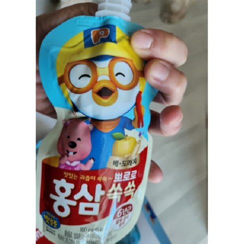 팔도 뽀로로 홍삼쏙쏙 배도라지 100ml x 20개