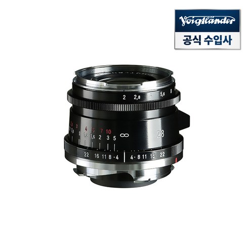 [정품등록 상품] 보이그랜더 ULTRON Vintage Line 28mm F2 ASP Type II VM-Mount 렌즈 Black