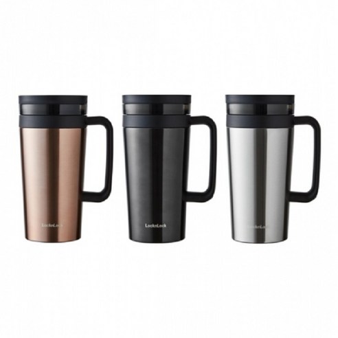 락앤락 커피 필터 머그 텀블러, 골드, 580ml, 1개