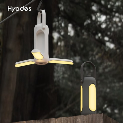 Hyades히아데스 충전식10000mAh 감성 캠핑 랜턴 LED조명 DQ311, 화이트, 1개