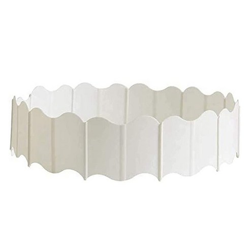 20pcs 플라스틱 정원 가장자리 울타리 DIY 장식 꽃 침대 및 잔디 정원 테두리 국경 가장자리 식물 palisade 흰색, 보여진 바와 같이, 하나