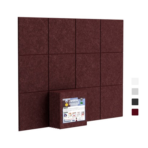 uTVHome Store 소리가 안들리는 방음문 문소음방지 흡음재 차음시트 방음인테리어 흡음판 방음판, Brown, 6, Solid